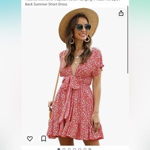 Floral key hold dress